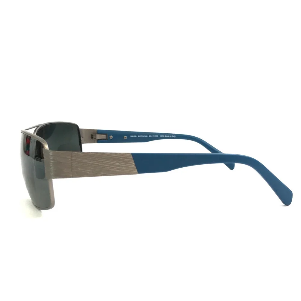 Maui Jim Sunglasses OHIA MJ703-14A Satin Grey/Blue Frames w/ Neutral Gray Lenses